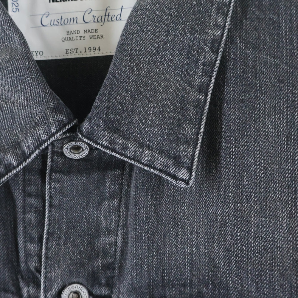 NEIGHBORHOOD(ネイバーフッド) 25AW WASHED BLACK DENIM TYPE-4 JACKET ウォッシュド TYPE-4 デニムジャケット ブラック 252XBNH-JKM03