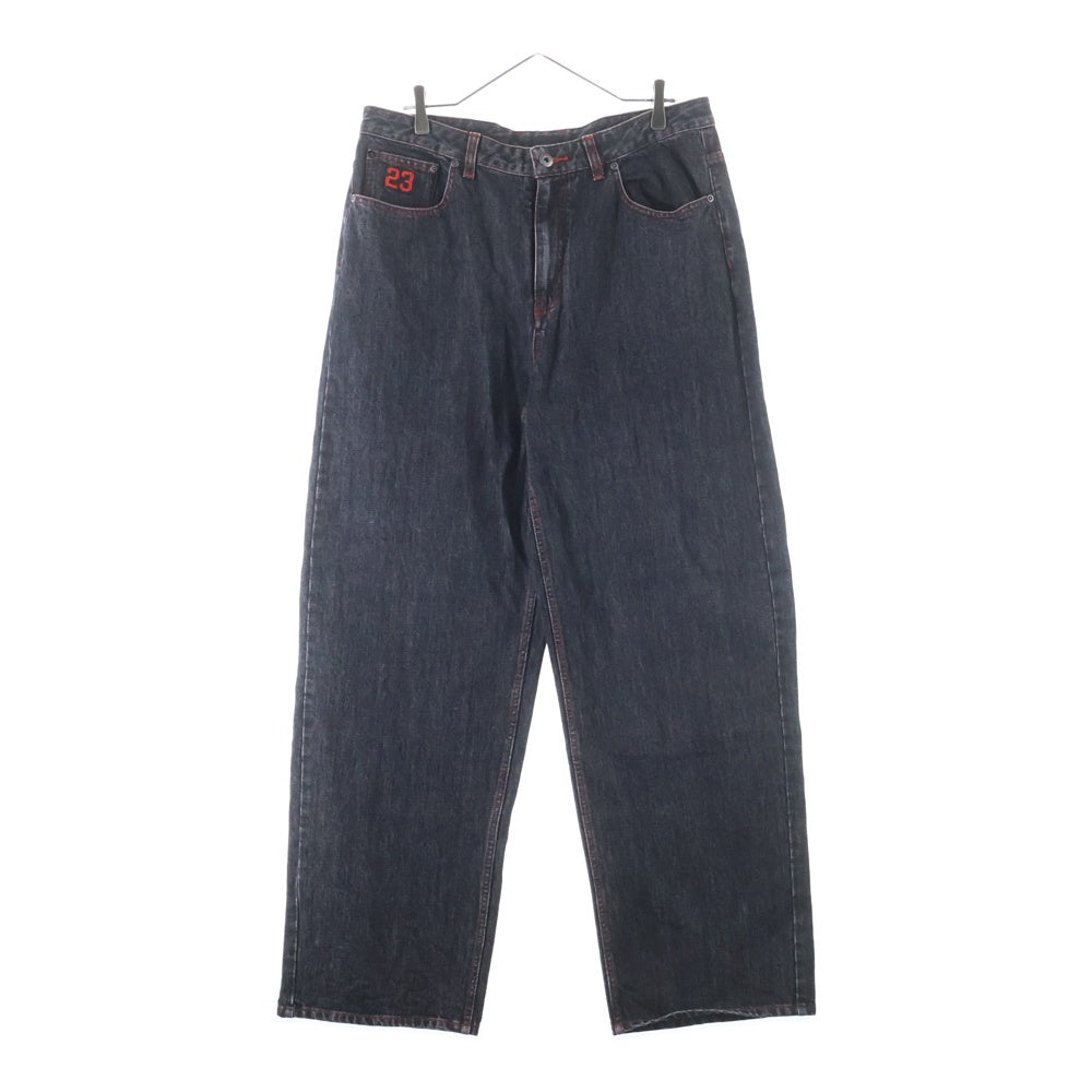 AWAKE NY(アウェイク ニューヨーク) ×JORDAN 5 WASHED DENIM JEANS ジョーダン5 ウォッシュドデニムパンツ ジーンズ ブラック IB7298-010