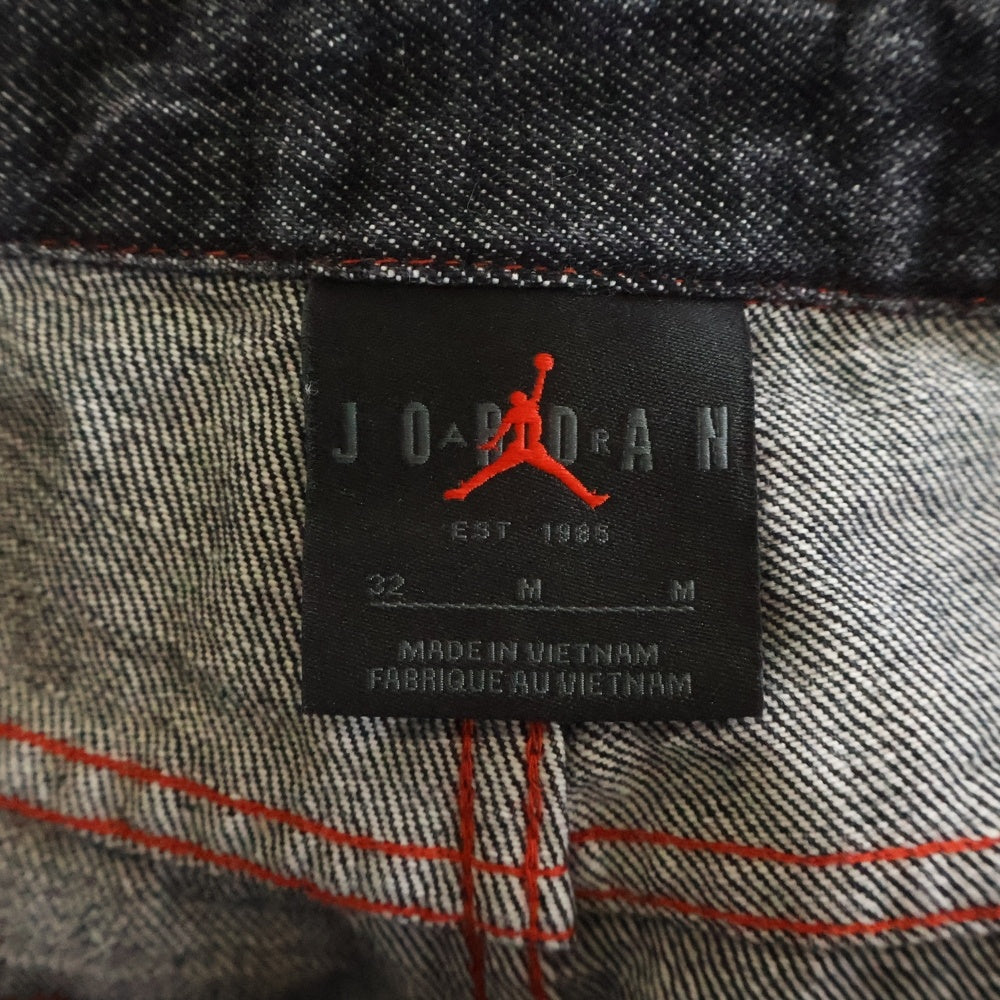 AWAKE NY(アウェイク ニューヨーク) ×JORDAN 5 WASHED DENIM JEANS ジョーダン5 ウォッシュドデニムパンツ ジーンズ ブラック IB7298-010