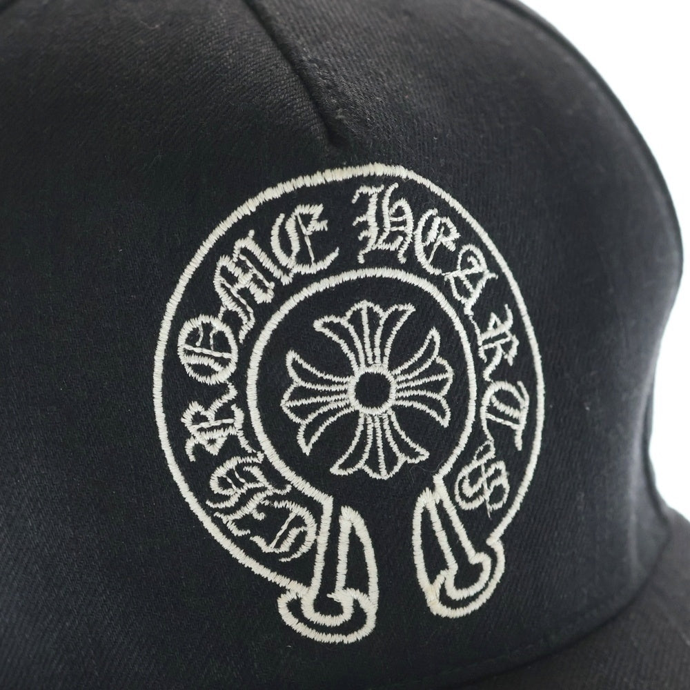 CHROME HEARTS(クロムハーツ) BASEBALL TRUCKER CAP ホースシュー刺繍 トラッカー ベースボールキャップ 帽子 ブラック