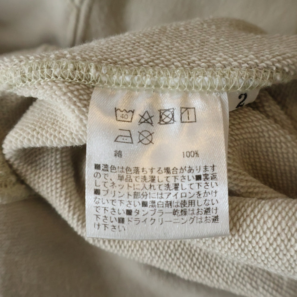COIN PARKING DELIVERY(コインパーキングデリバリー) LOVE STITCH HOODIE ラブステッチ ジップアップスウェットフーディー パーカー アイボリー