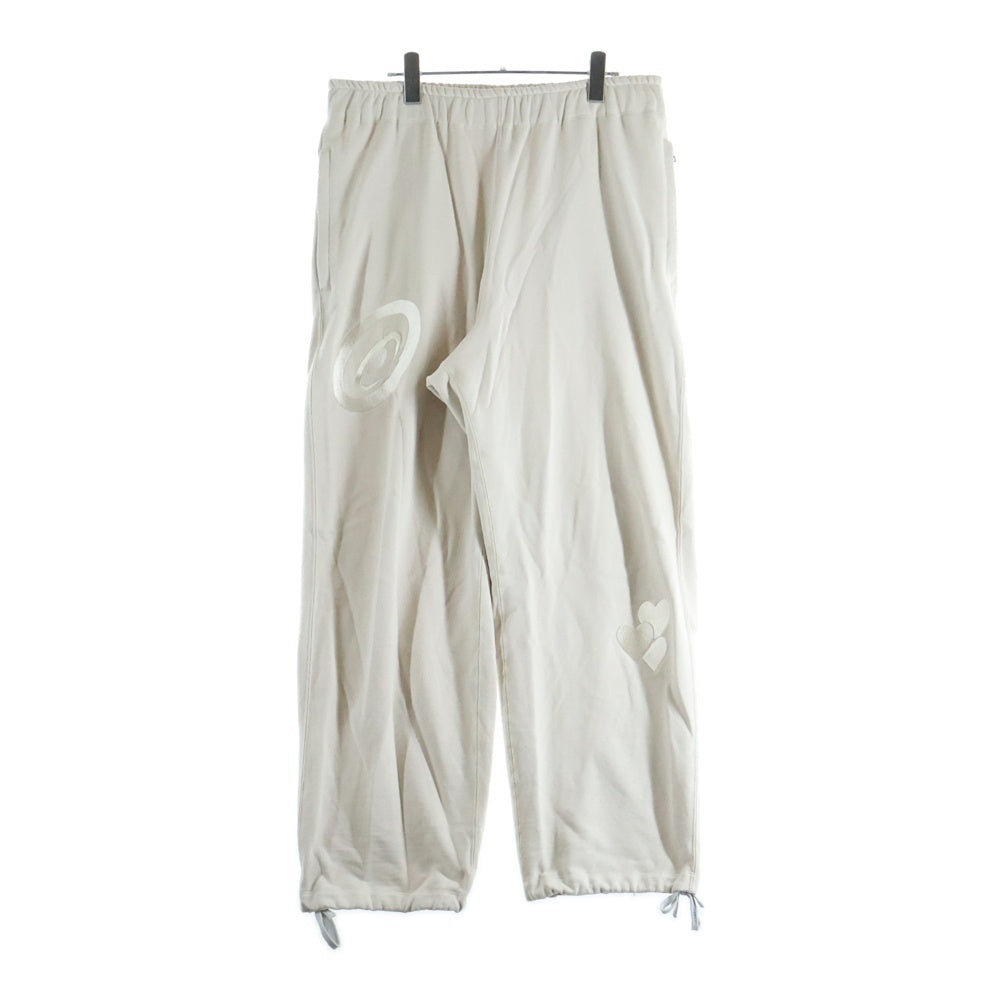 COIN PARKING DELIVERY(コインパーキングデリバリー) LOVE STITCH SWEAT PANTS ラブステッチ スウェットパンツ アイボリー