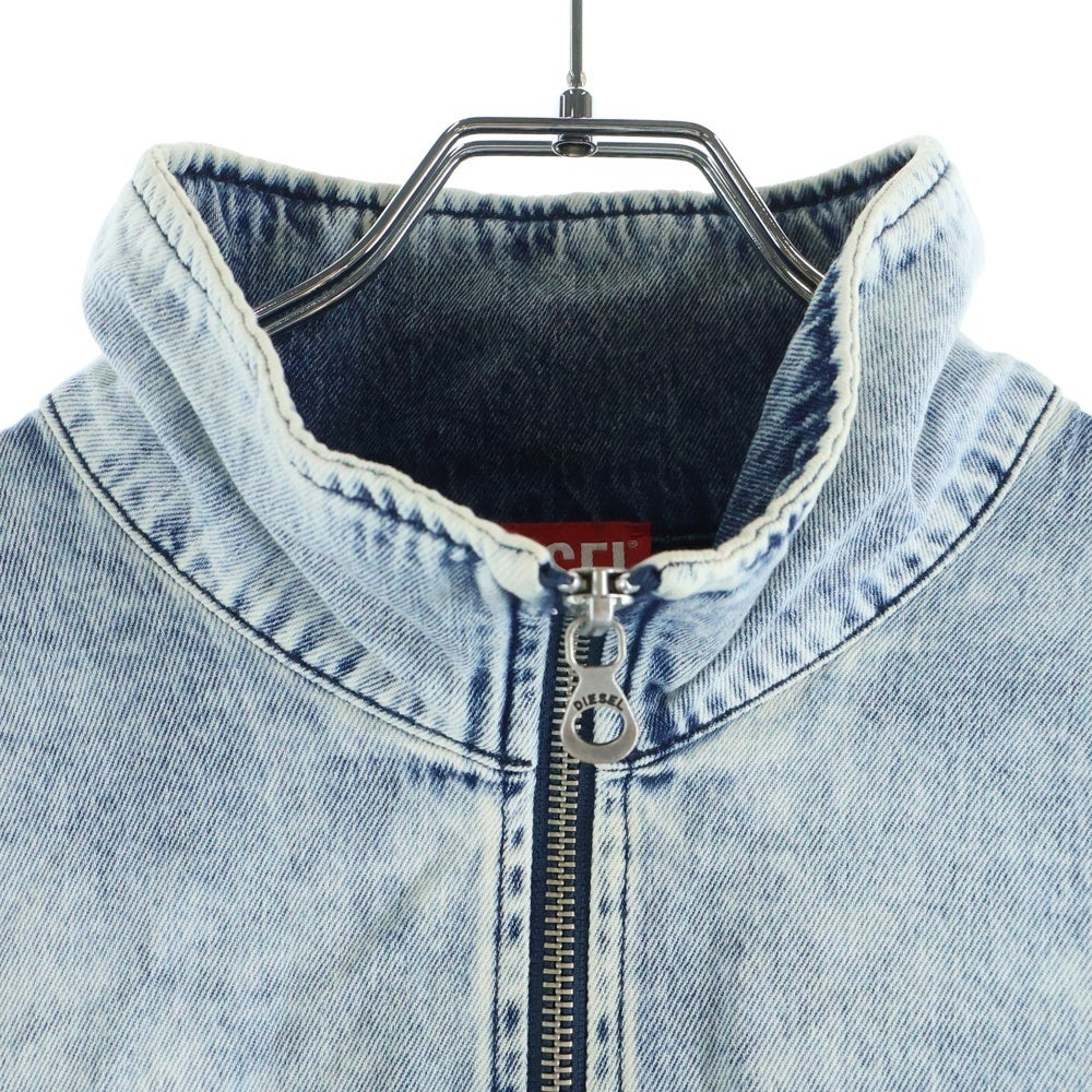 DIESEL(ディーゼル) 24AW D-KRAP-S1 オーバルD ジップアップ デニム ボンバージャケット インディゴ A14339