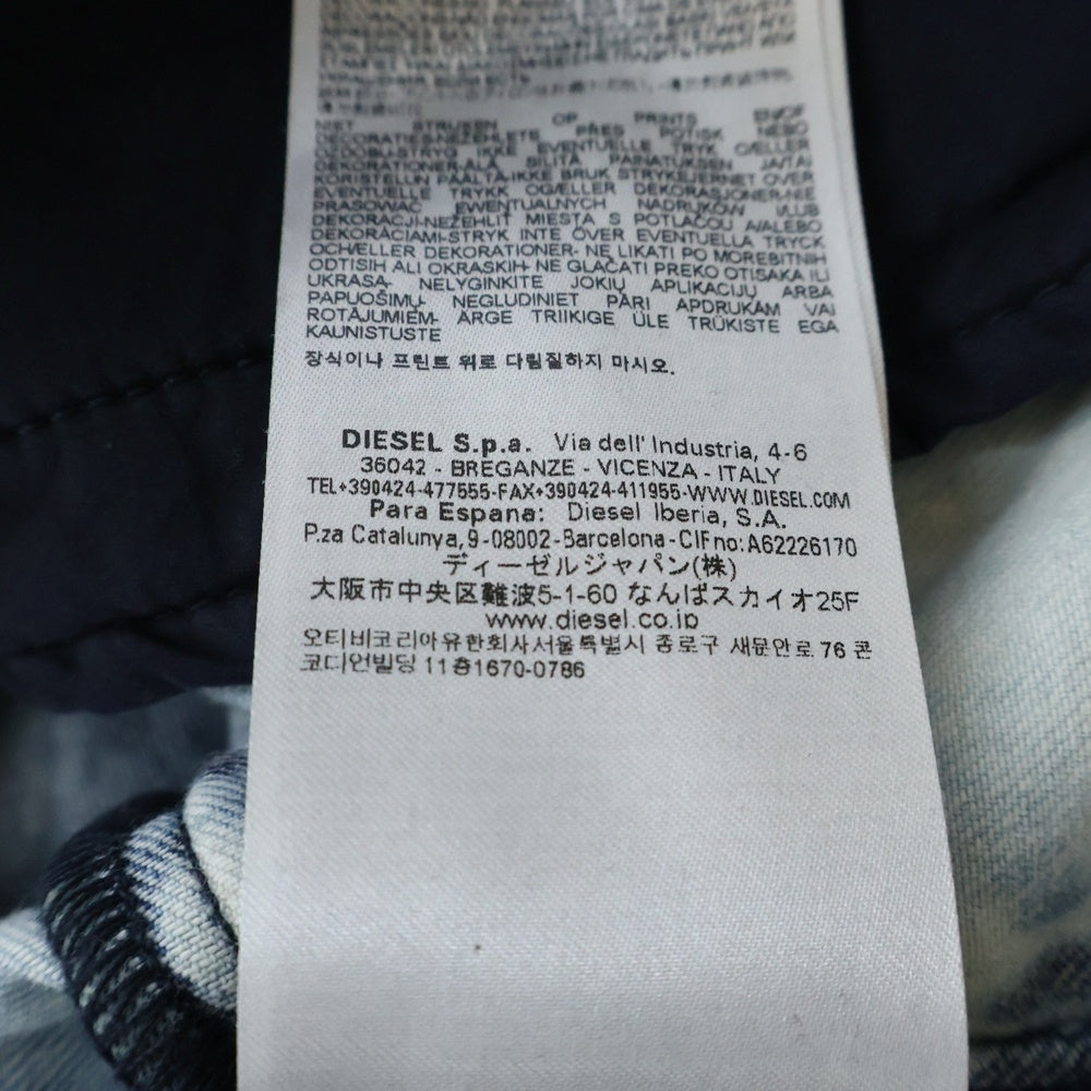 DIESEL(ディーゼル) 24AW D-KRAP-S1 オーバルD ジップアップ デニム ボンバージャケット インディゴ A14339