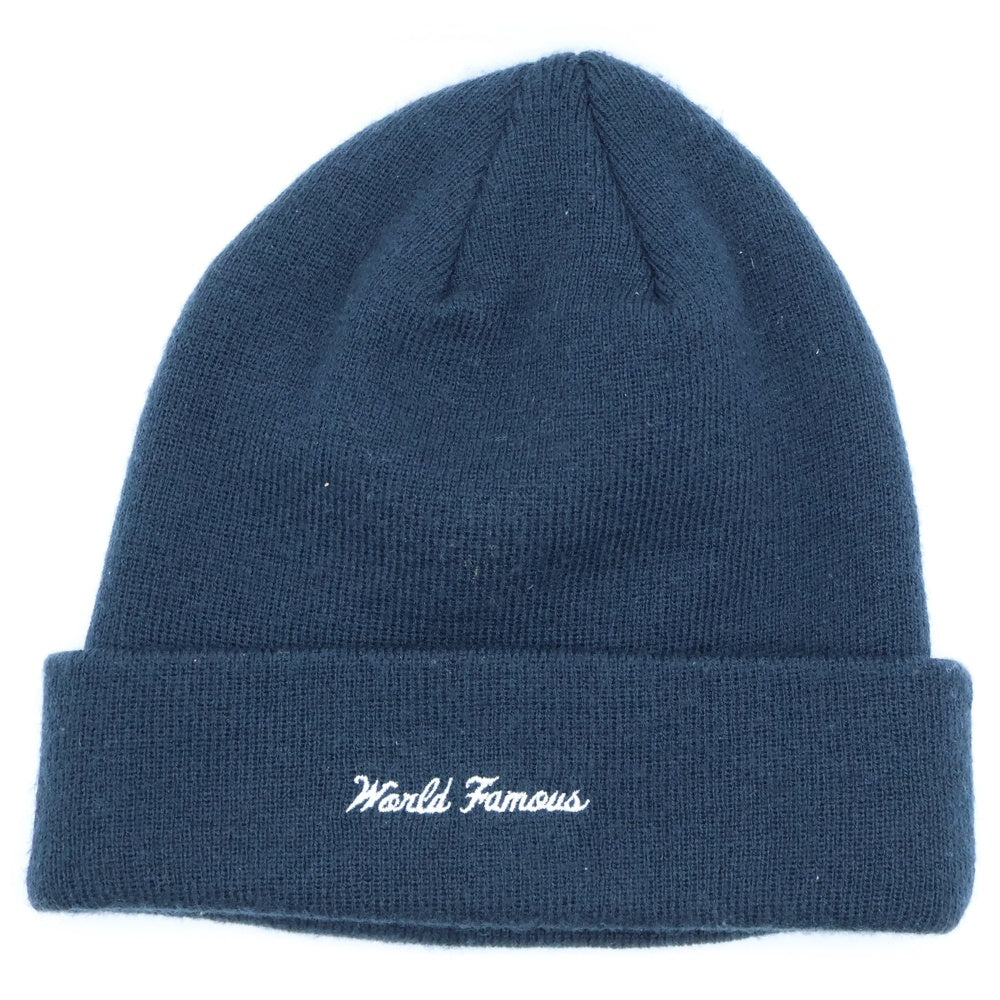 SUPREME(シュプリーム) 19AW ×NEW ERA Box Logo Beanie ニューエラ バンダナボックスロゴ アクリルニット ビーニー 帽子 ネイビー