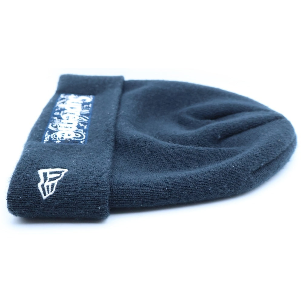 SUPREME(シュプリーム) 19AW ×NEW ERA Box Logo Beanie ニューエラ バンダナボックスロゴ アクリルニット ビーニー 帽子 ネイビー