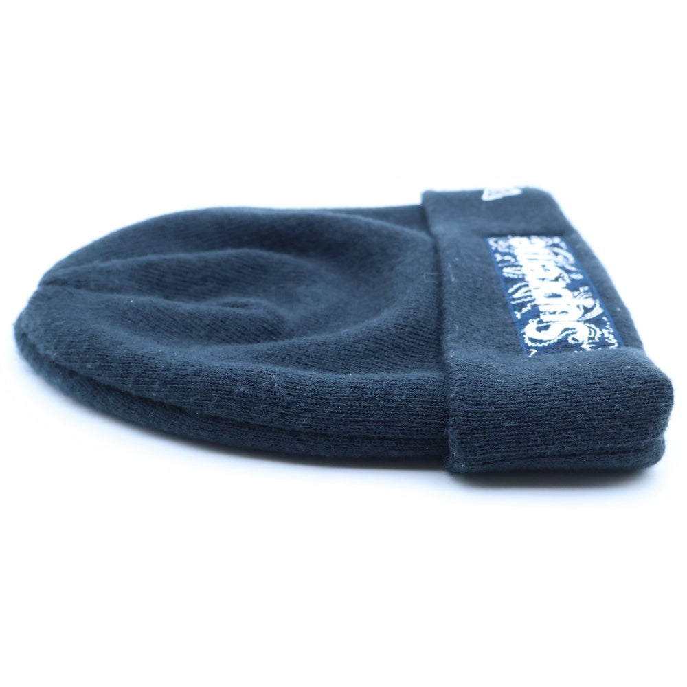 SUPREME(シュプリーム) 19AW ×NEW ERA Box Logo Beanie ニューエラ バンダナボックスロゴ アクリルニット ビーニー 帽子 ネイビー