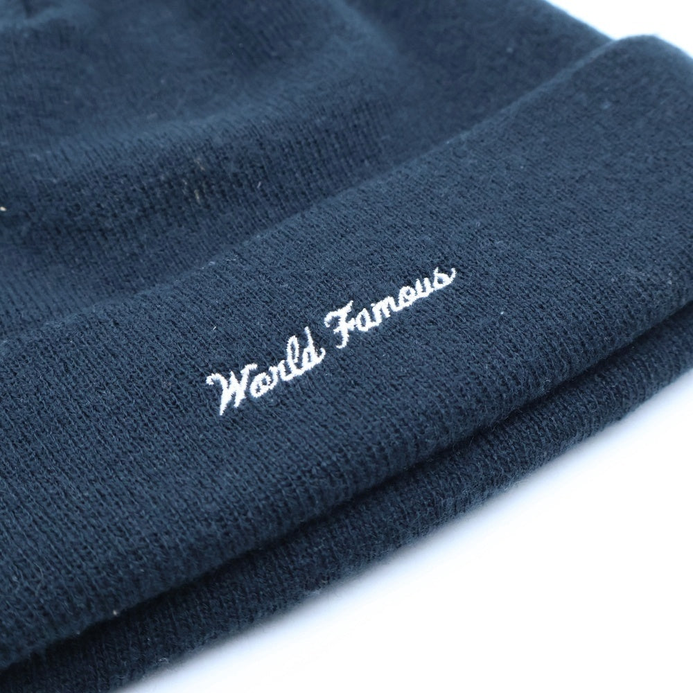 SUPREME(シュプリーム) 19AW ×NEW ERA Box Logo Beanie ニューエラ バンダナボックスロゴ アクリルニット ビーニー 帽子 ネイビー
