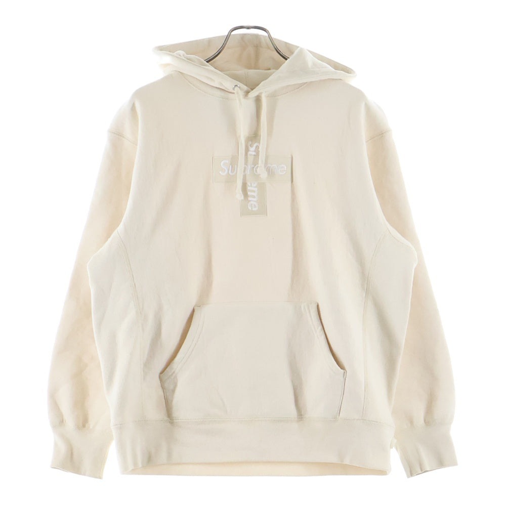 SUPREME(シュプリーム) 20AW Cross Box Logo Hooded Sweatshirt クロスボックスロゴ スウェット プルオーバーパーカー ベージュ