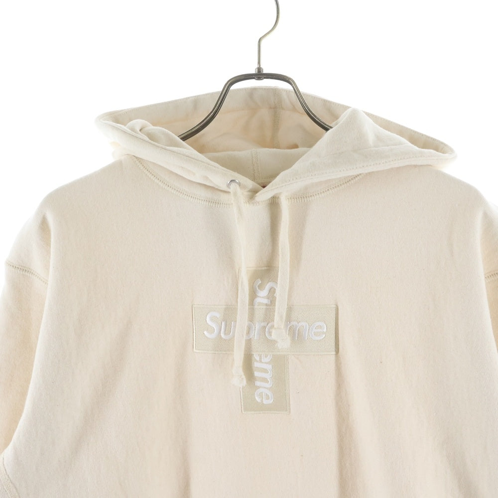 SUPREME(シュプリーム) 20AW Cross Box Logo Hooded Sweatshirt クロスボックスロゴ スウェット プルオーバーパーカー ベージュ