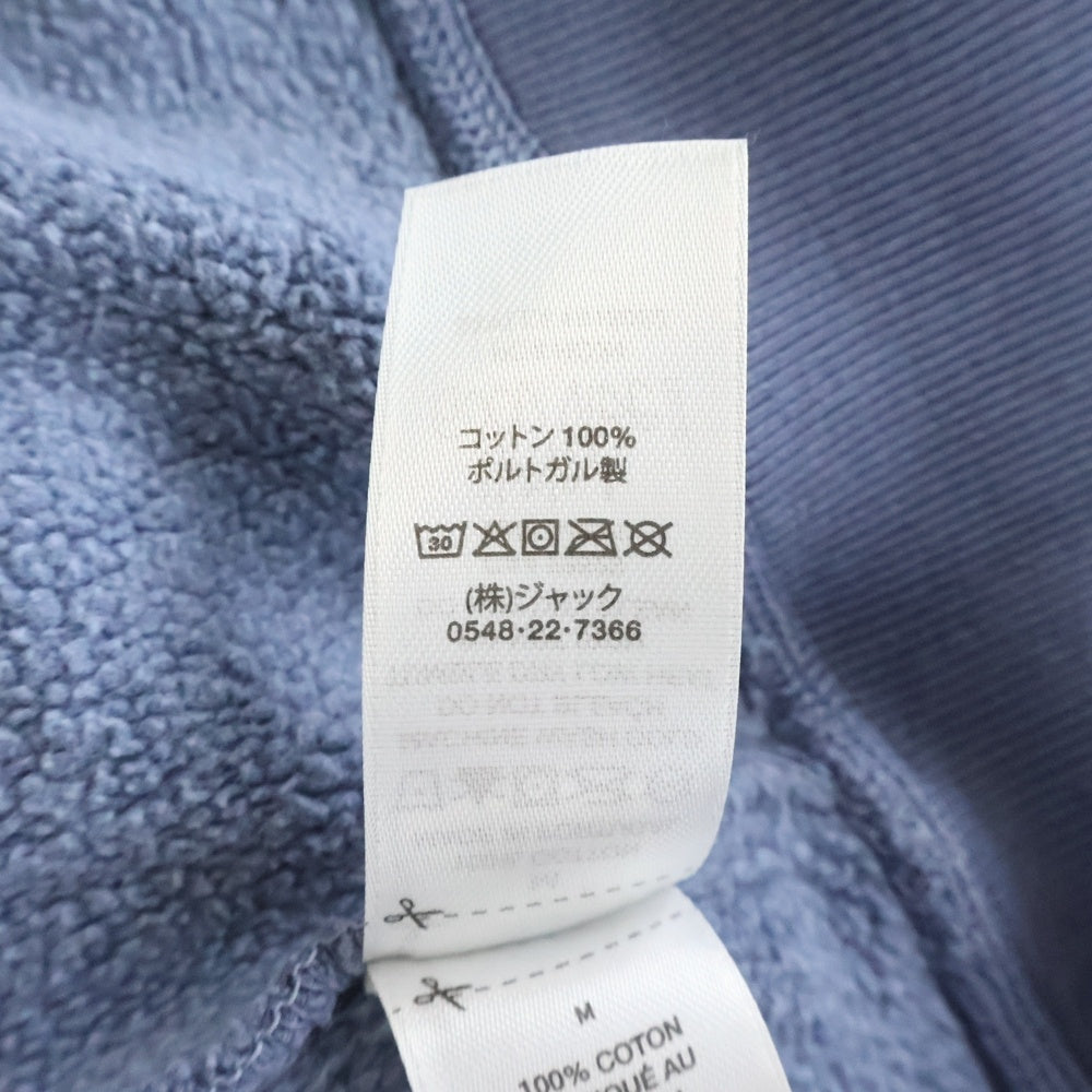 STUSSY(ステューシー) 24AW BUANA CREW PIGMENT DYED ブアナ クルー ピグメント ダイ バックプリント クルーネック スウェット プルオーバー ブルー