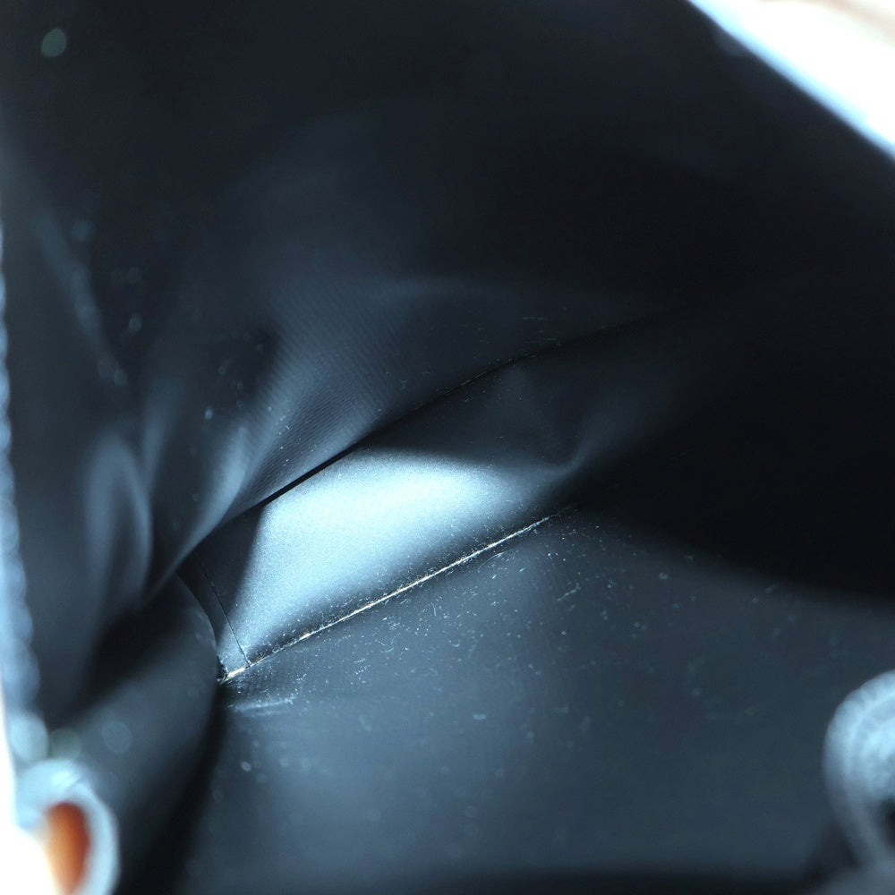 MARNI(マルニ) ロゴプリント スナップボタン レザー ショルダーバッグ ブラック SBMQ0036A1 レディース