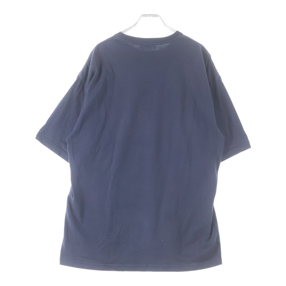 BALENCIAGA(バレンシアガ) BBロゴプリント コットン オーバーサイズド 半袖Tシャツ ネイビー 492558 TAV04