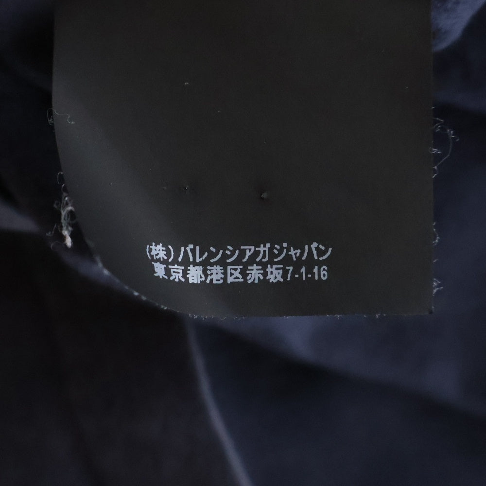 BALENCIAGA(バレンシアガ) BBロゴプリント コットン オーバーサイズド 半袖Tシャツ ネイビー 492558 TAV04