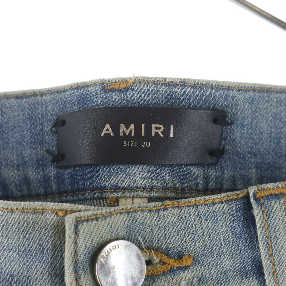 AMIRI(アミリ) 18SS サイドライン ダメージ加工 スキニーデニムパンツ
