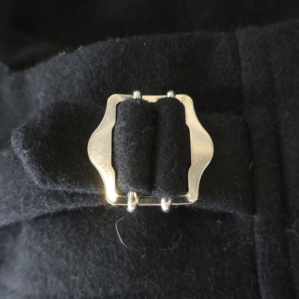 Yohji Yamamoto(ヨウジヤマモト) 90S ARCHIVE ウール ビッグカラー バックプリント ショートスリーブジャケット ブラック