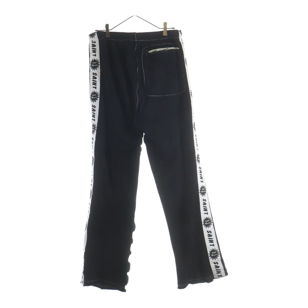 SAINT MICHAEL(セントマイケル) 25AW ALM SWEAT PANTS アラブモーメント サイドライン スウェットパンツ ブラック SM-HR1-0000-C71