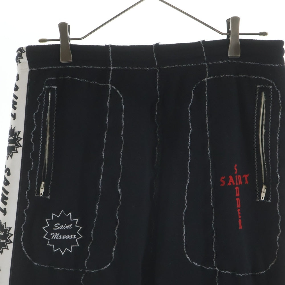 SAINT MICHAEL(セントマイケル) 25AW ALM SWEAT PANTS アラブモーメント サイドライン スウェットパンツ ブラック SM-HR1-0000-C71