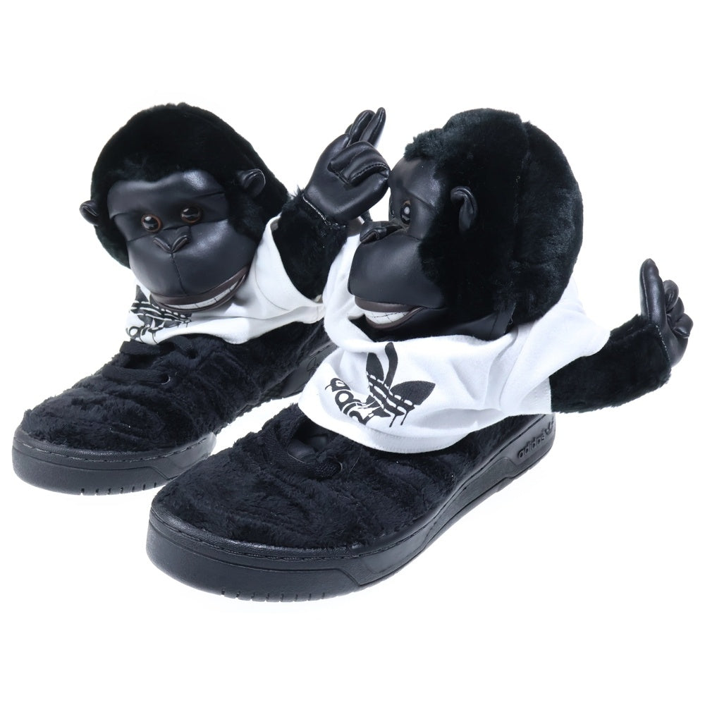 adidas(アディダス) ×JEREMY SCOTT JS GORILLA ジェレミースコット ゴリラ ハイカットスニーカー US9.5/27.5cm ブラック V24424