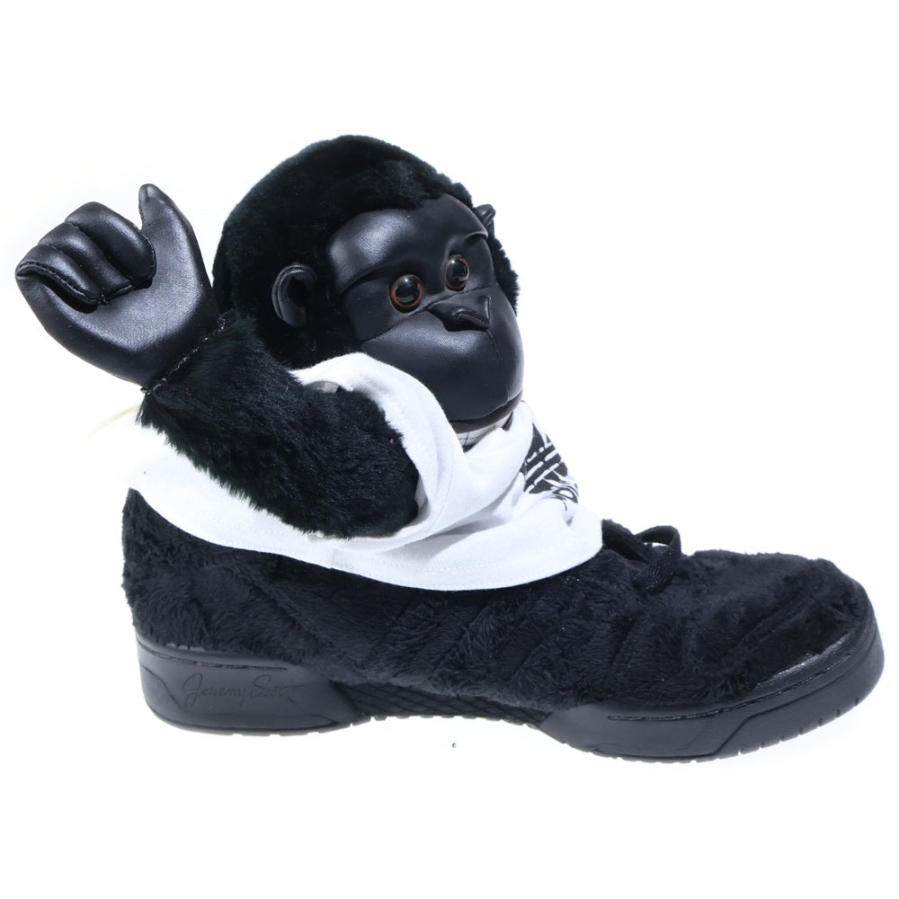 adidas(アディダス) ×JEREMY SCOTT JS GORILLA ジェレミースコット ゴリラ ハイカットスニーカー US9.5/27.5cm ブラック V24424