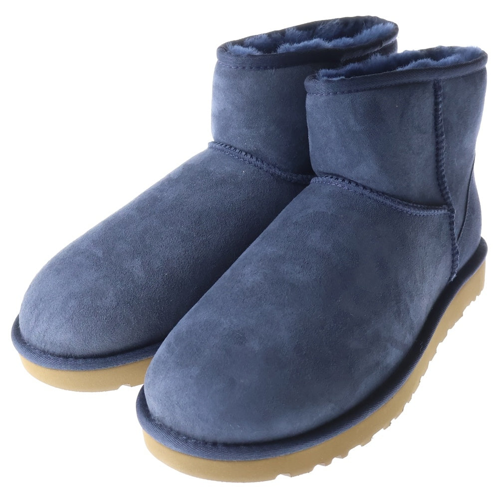UGG(アグ) W CLASSIC MINI 2 クラシックミニ ファーボア ムートンブーツ ネイビー 016222