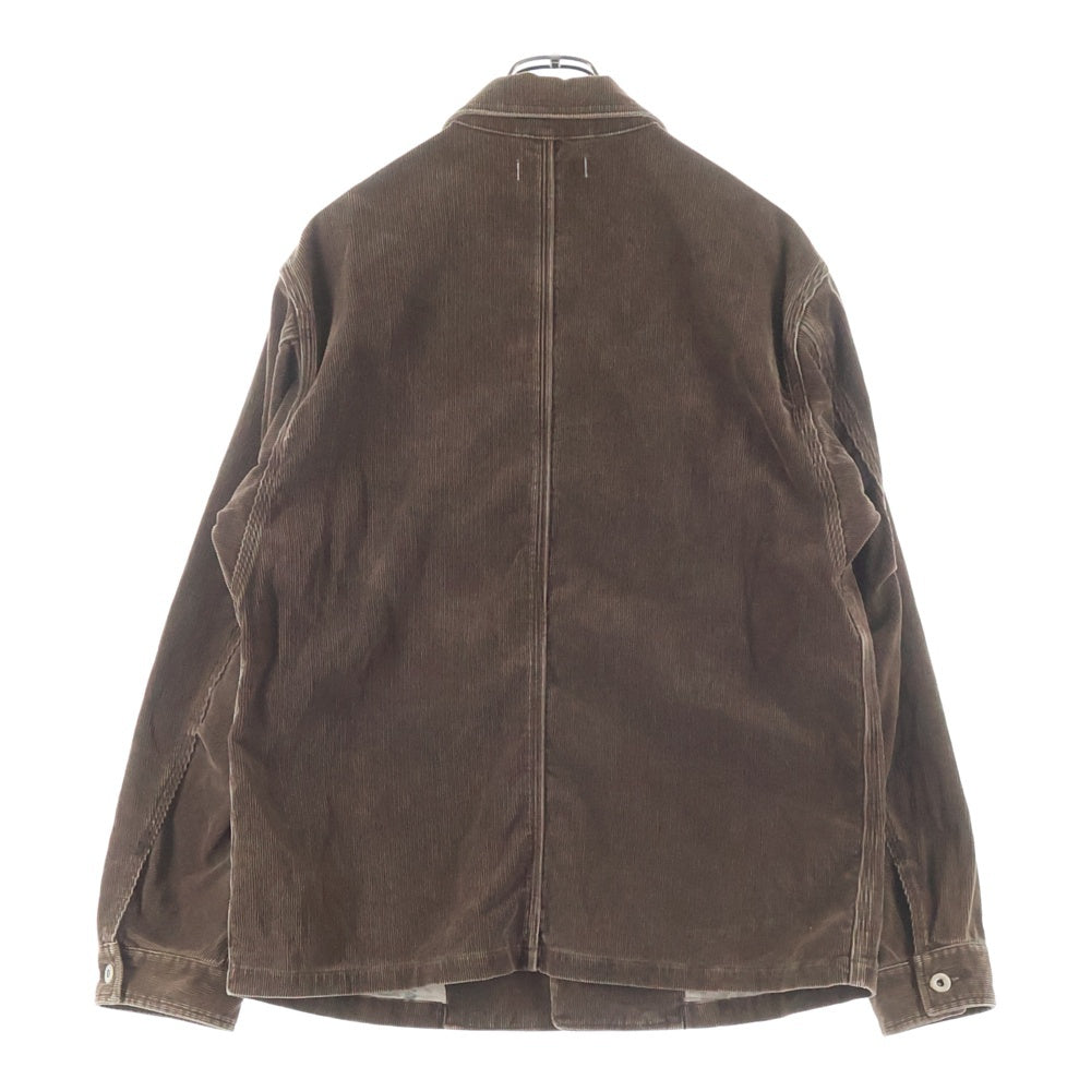 nonnative(ノンネイティブ) RANCHER JACKET ランチャー コーデュロイ 総柄裏地 ボタンアップ シャツジャケット ブラウン NN-J4110