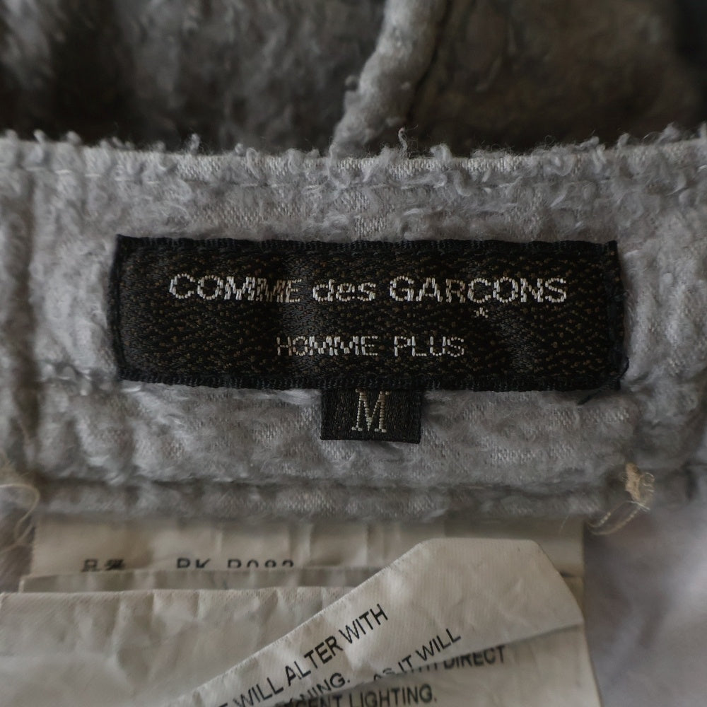 COMME des GARCONS HOMME PLUS(コムデギャルソンオムプリュス) 13SS コットンパイル ジップフライ ハーフサルエルパンツ グレー PK-P083