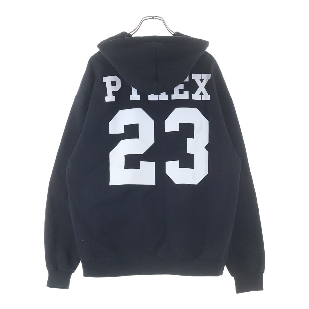 PYREX VISION(パイレックスヴィジョン) ×CHAMPION チャンピオン フォトプリント プルオーバースウェットフーディー パーカー ブラック
