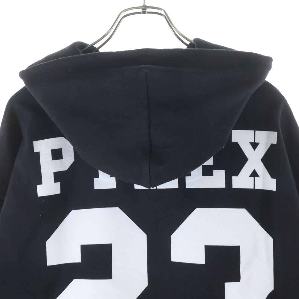 PYREX VISION(パイレックスヴィジョン) ×CHAMPION チャンピオン フォトプリント プルオーバースウェットフーディー パーカー ブラック