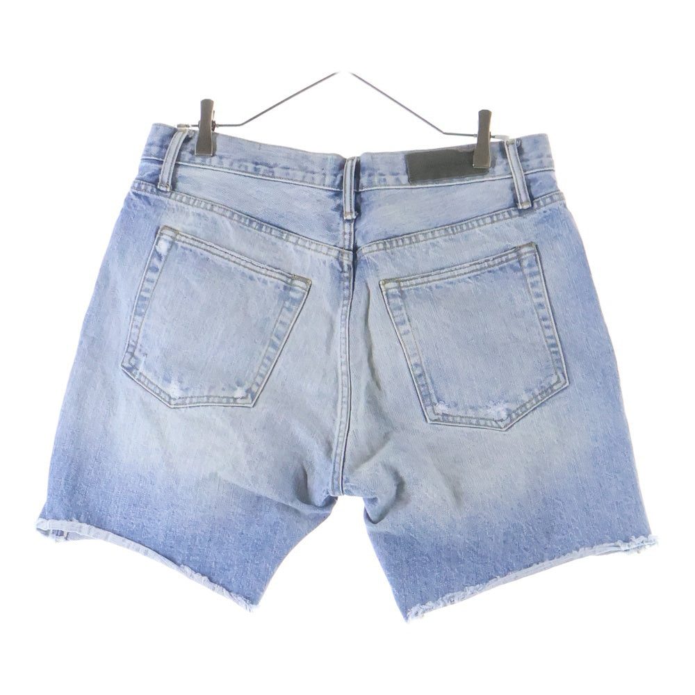FEAR OF GOD(フィアオブゴッド) JEANS ダメージ加工 ボタンフライ デニムハーフパンツ インディゴ