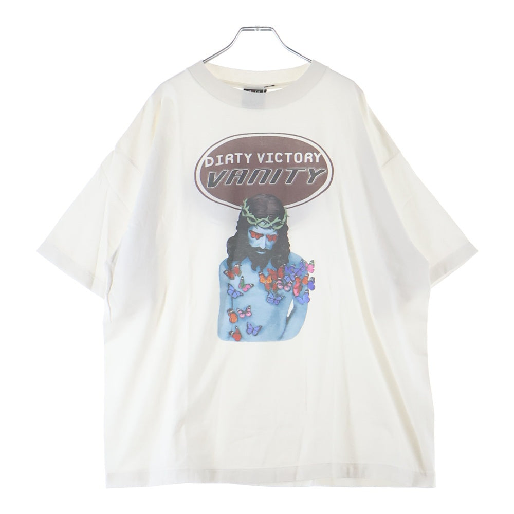 SAINT MICHAEL(セントマイケル) 24AW VANITY SS TEE ジーザスプリントTシャツ 半袖クルーネックカットソー ホワイト SM-YS1-0000-006