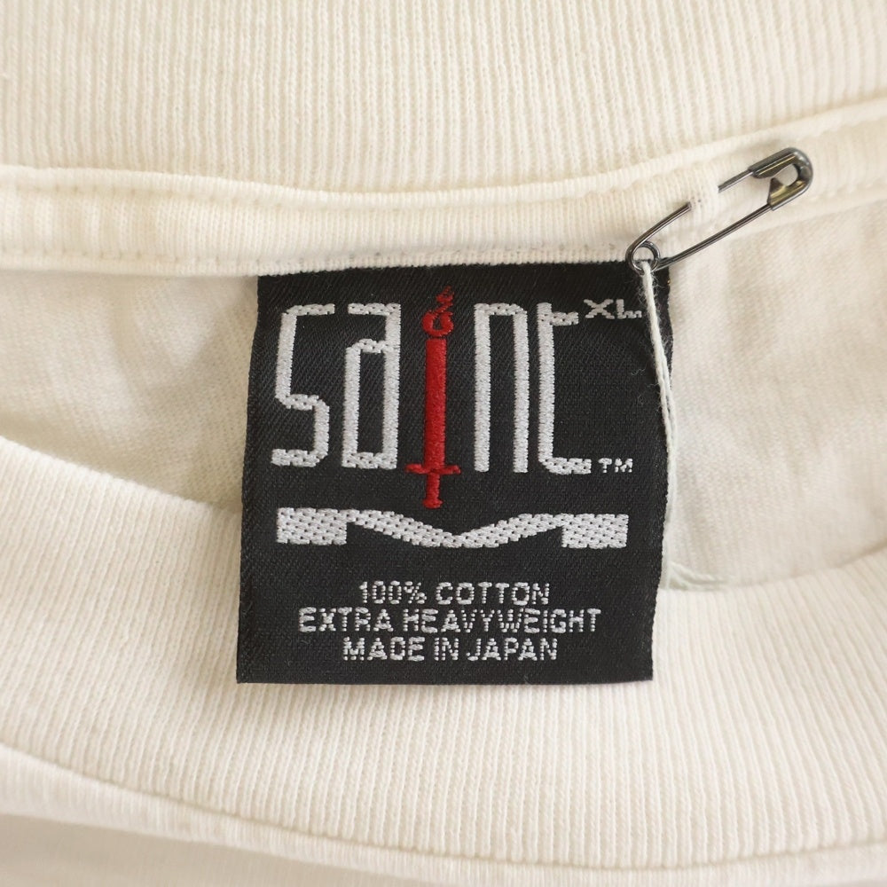 SAINT MICHAEL(セントマイケル) 24AW VANITY SS TEE ジーザスプリントTシャツ 半袖クルーネックカットソー ホワイト SM-YS1-0000-006