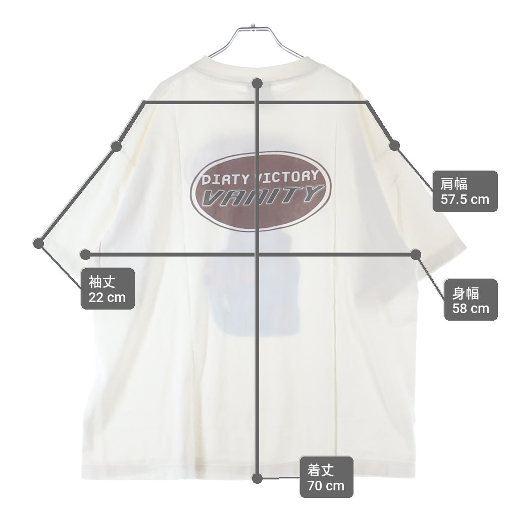 SAINT MICHAEL(セントマイケル) 24AW VANITY SS TEE ジーザスプリントTシャツ 半袖クルーネックカットソー ホワイト SM-YS1-0000-006
