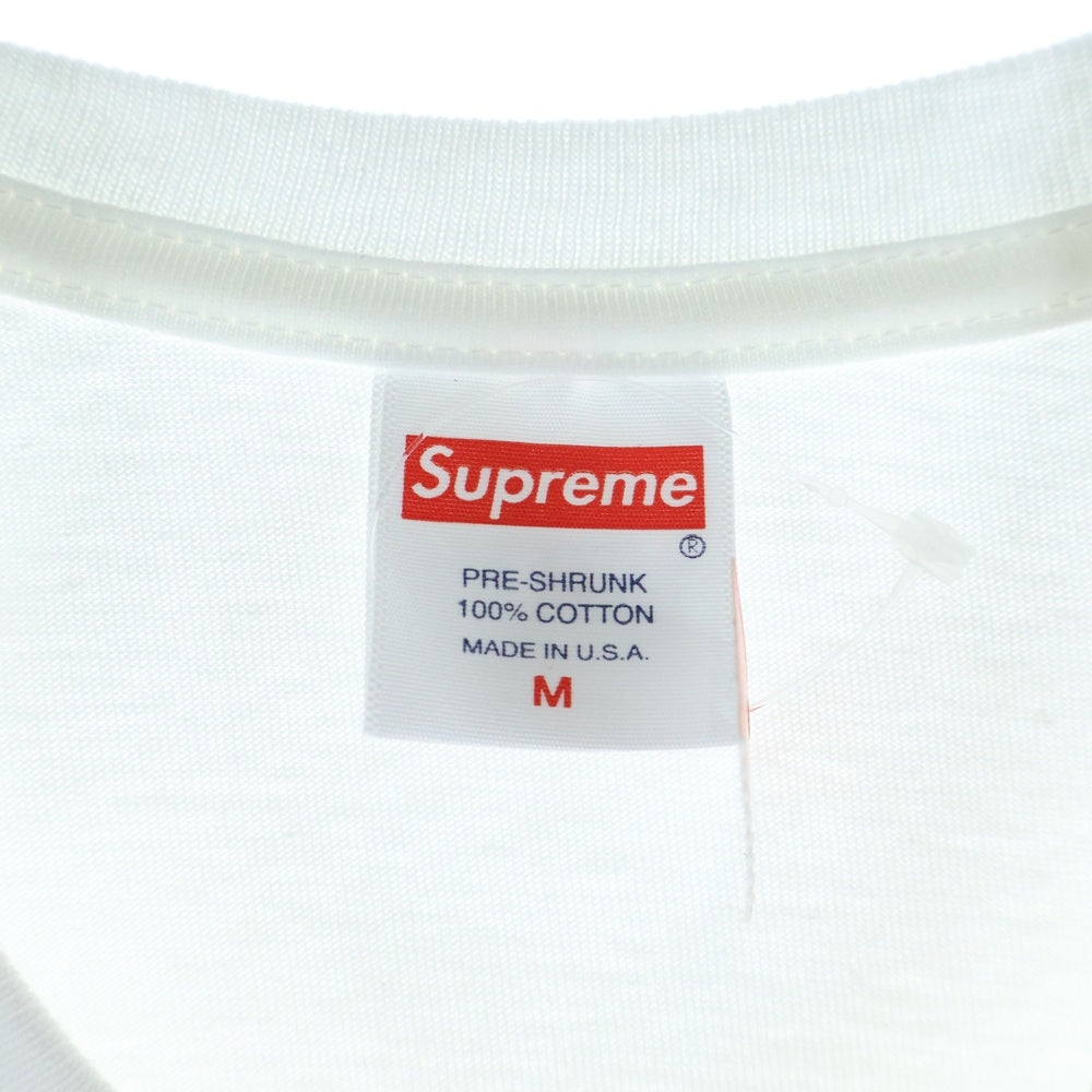 SUPREME(シュプリーム) 23SS West Hollywood LA Box Logo Tee ウエストハリウッド ボックスロゴ クルーネック半袖Tシャツ カットソー ホワイト/レッド