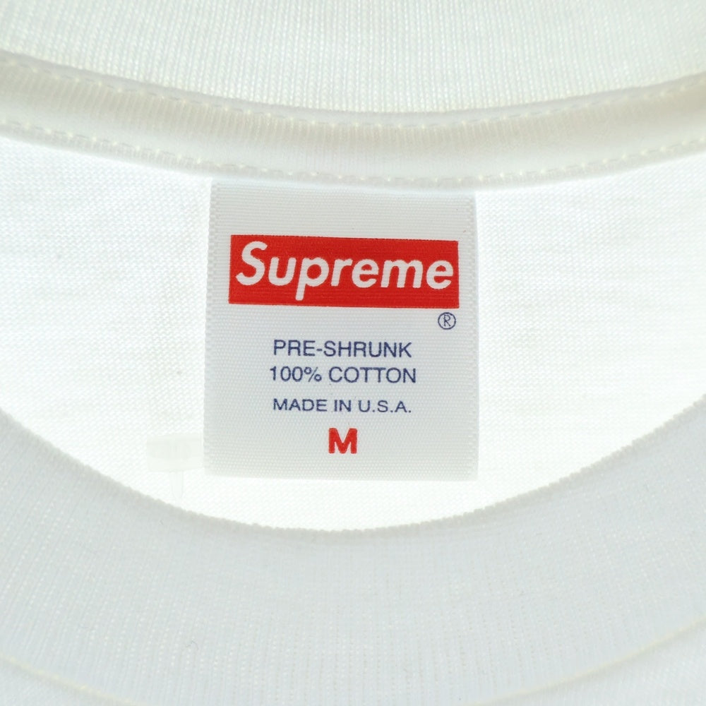 SUPREME(シュプリーム) 22AW Chicago Box Logo Tee シカゴオープン記念 ボックスロゴ クルーネック半袖Tシャツ カットソー ホワイト/シルバー