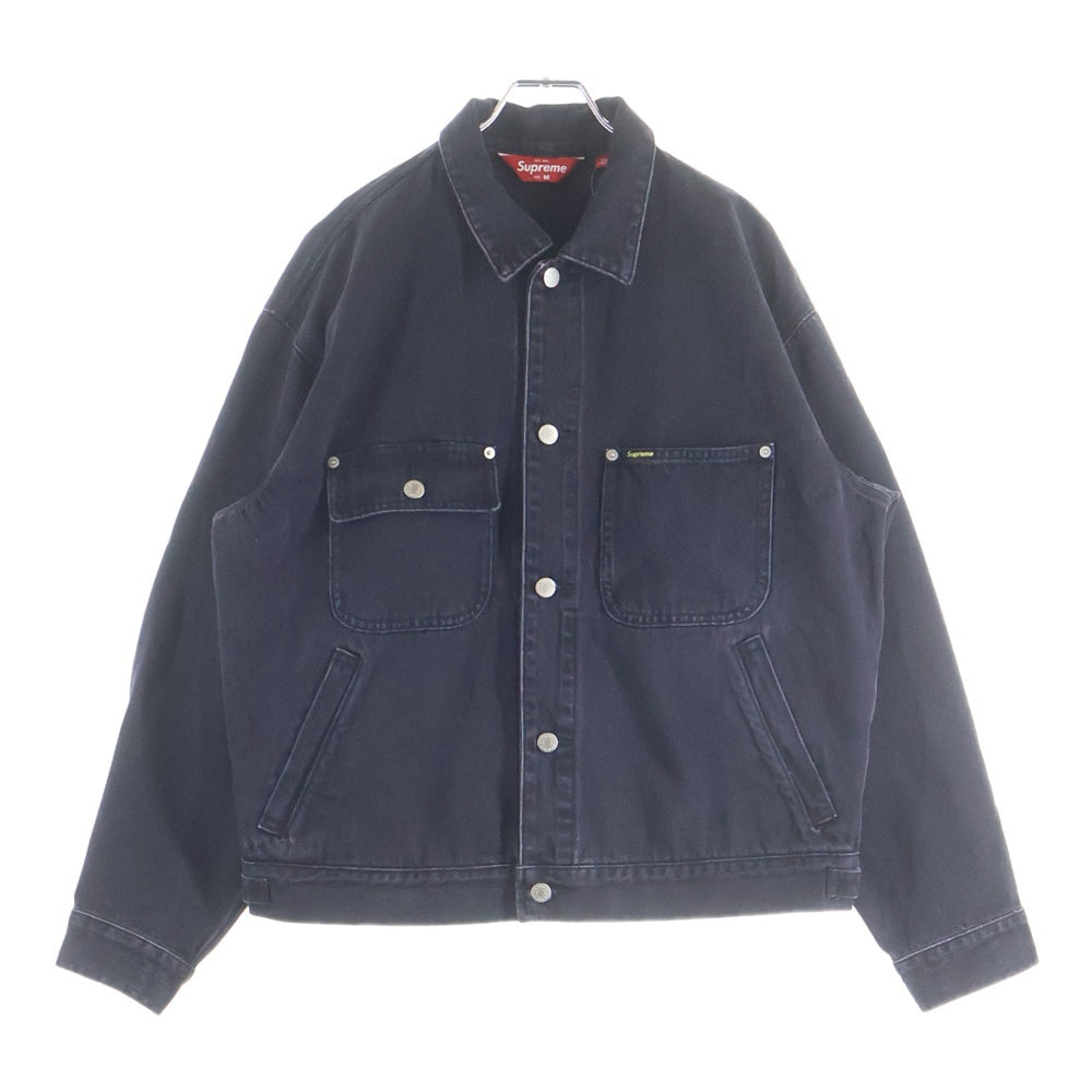 SUPREME(シュプリーム) 24SS Denim Chore Trucker Jacket デニムチョア トラッカージャケット ブラック