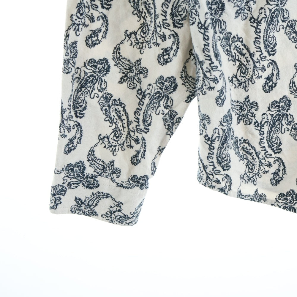 SUPREME(シュプリーム) 24AW Paisley Flannel Shirt ペイズリー フランネル 長袖シャツ 総柄 アイボリー