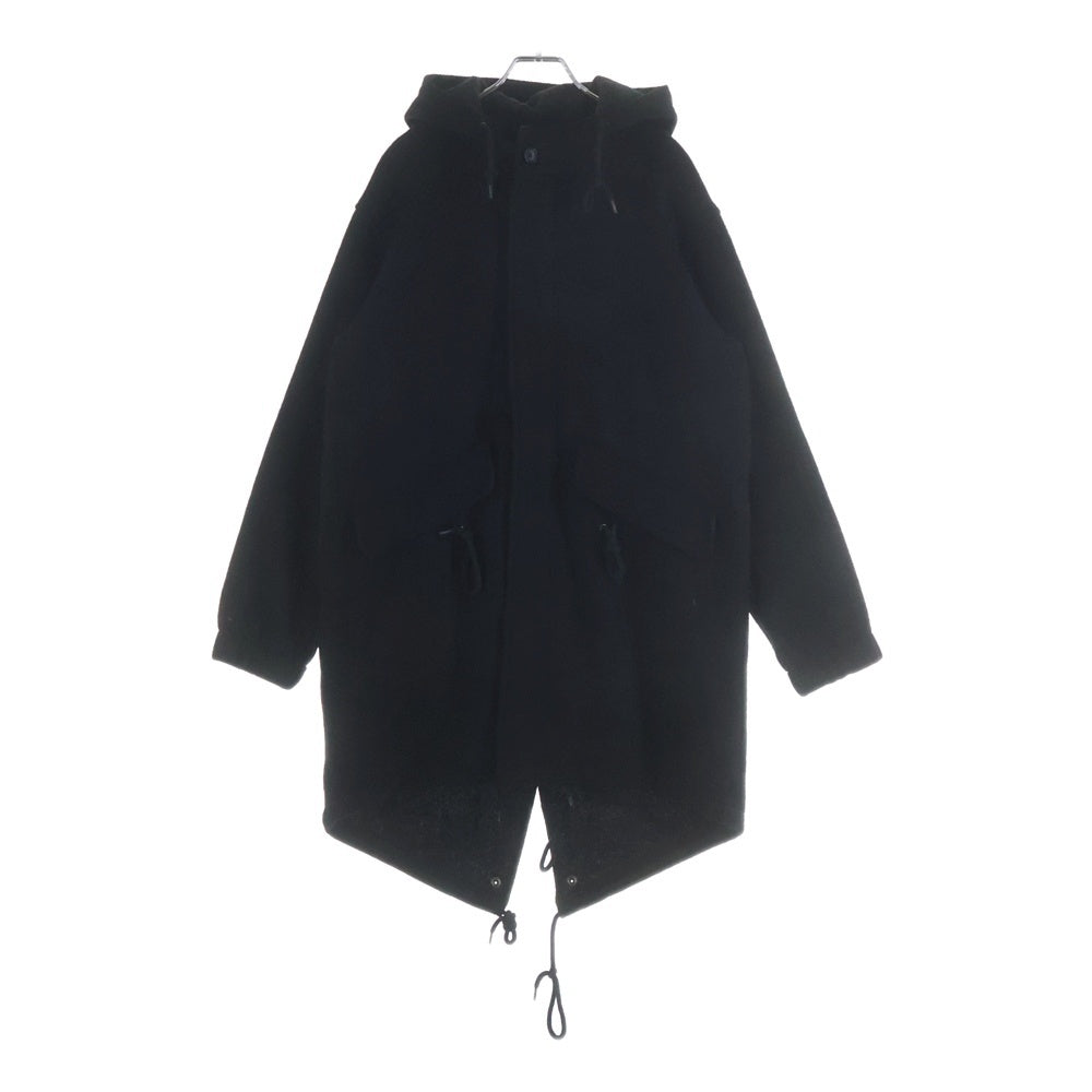 SUPREME(シュプリーム) 16AW ×Harris Tweed WoolFishtail Parka ハリスツイード ウール フィッシュテールパーカー フーデッドジャケット コート ブラック