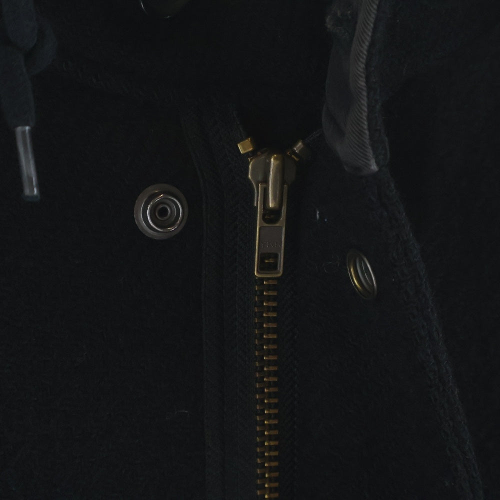 SUPREME(シュプリーム) 16AW ×Harris Tweed WoolFishtail Parka ハリスツイード ウール フィッシュテールパーカー フーデッドジャケット コート ブラック