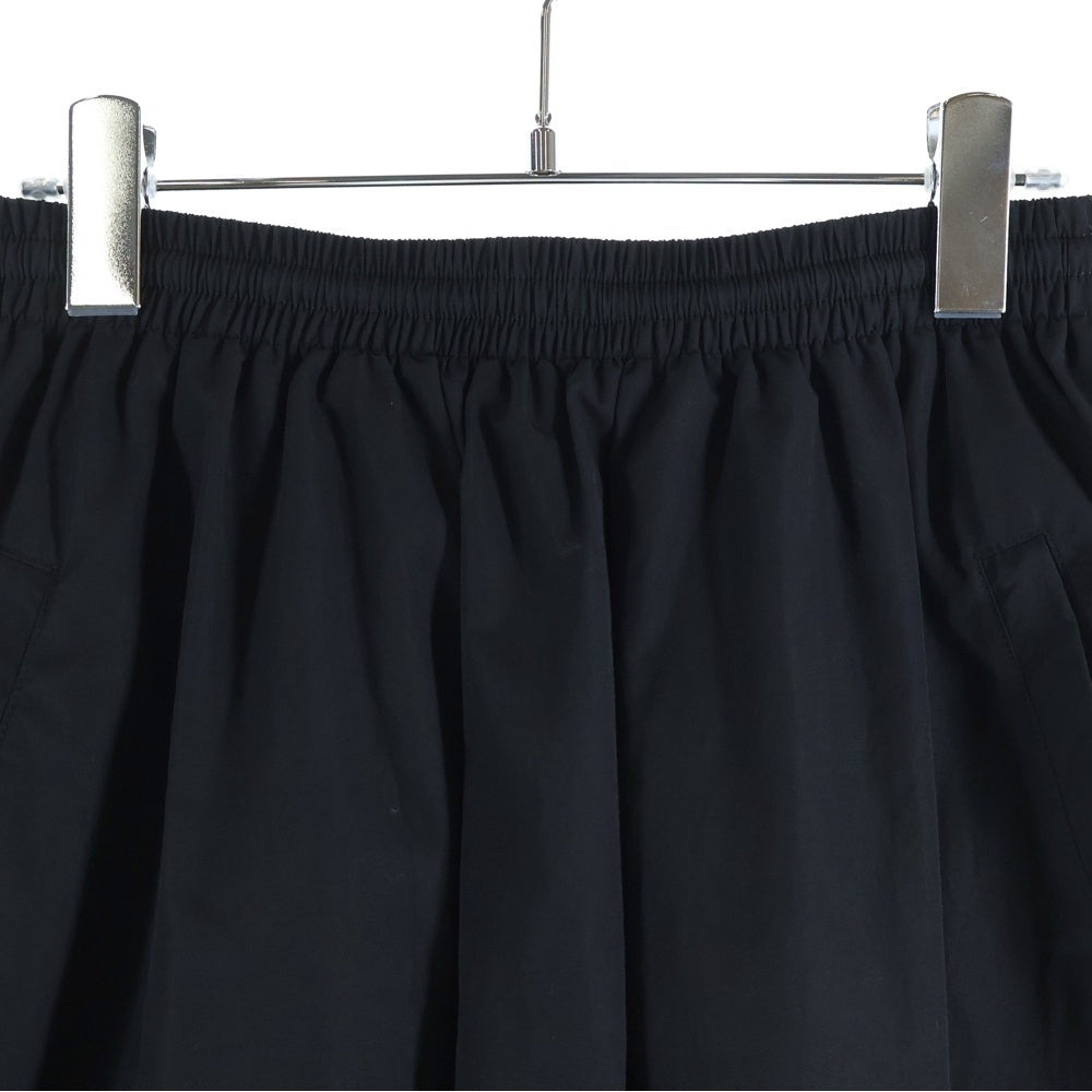 BALENCIAGA(バレンシアガ) LOGO EMBROIDERED MIDI SKIRT ナイロン ロゴエンブロイダリー ミディスカート レディース ブラック 772719 TNQ25