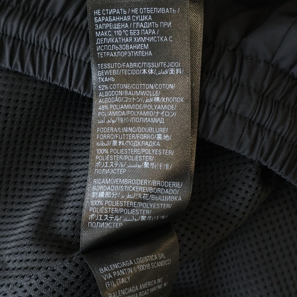 BALENCIAGA(バレンシアガ) LOGO EMBROIDERED MIDI SKIRT ナイロン ロゴエンブロイダリー ミディスカート レディース ブラック 772719 TNQ25