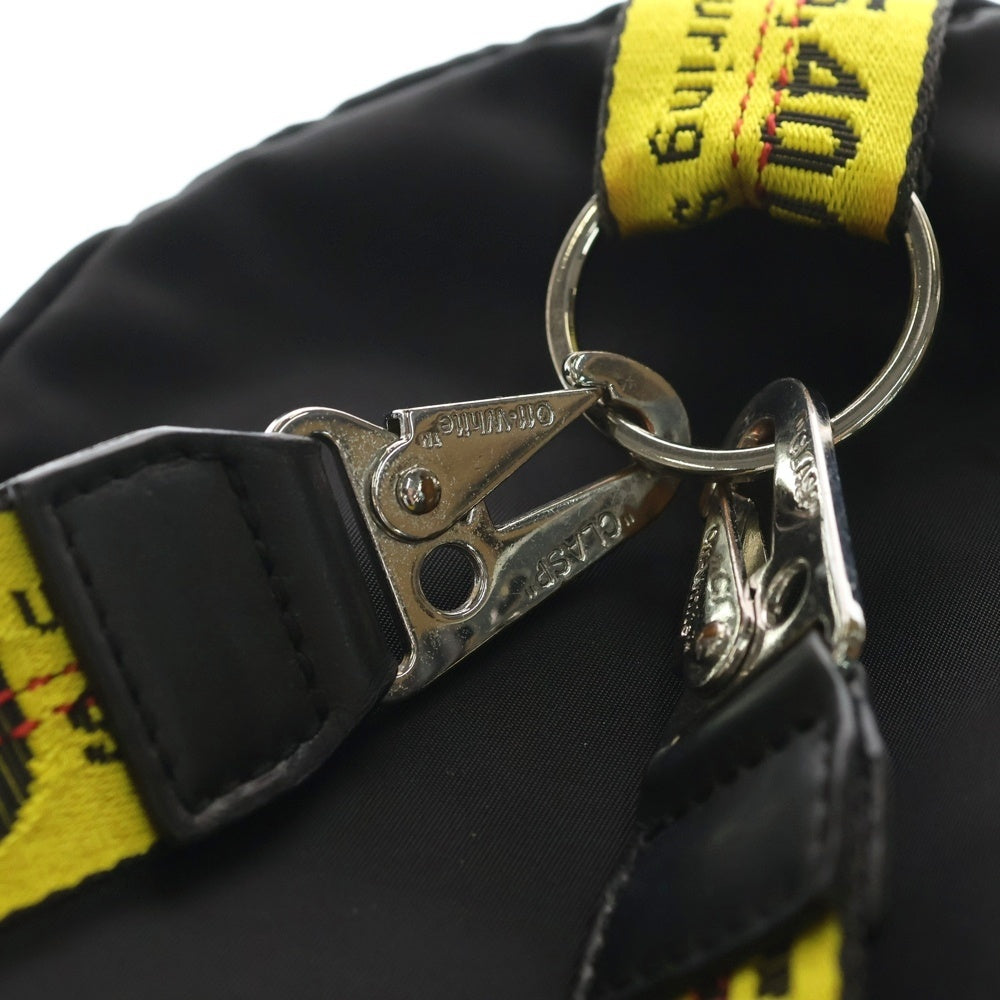 OFF-WHITE(オフホワイト) 21AW ロゴプリント ナイロン ミニ バックパック ブラック OMNB017R21FAB001 レディース