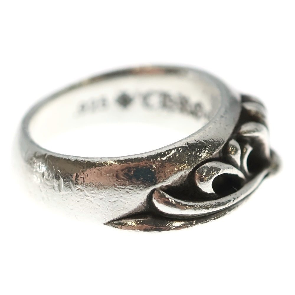 CHROME HEARTS(クロムハーツ) HALF CLASSIC FLORAL CROSS RING ハーフクラシック フローラルクロスリング シルバー レディース