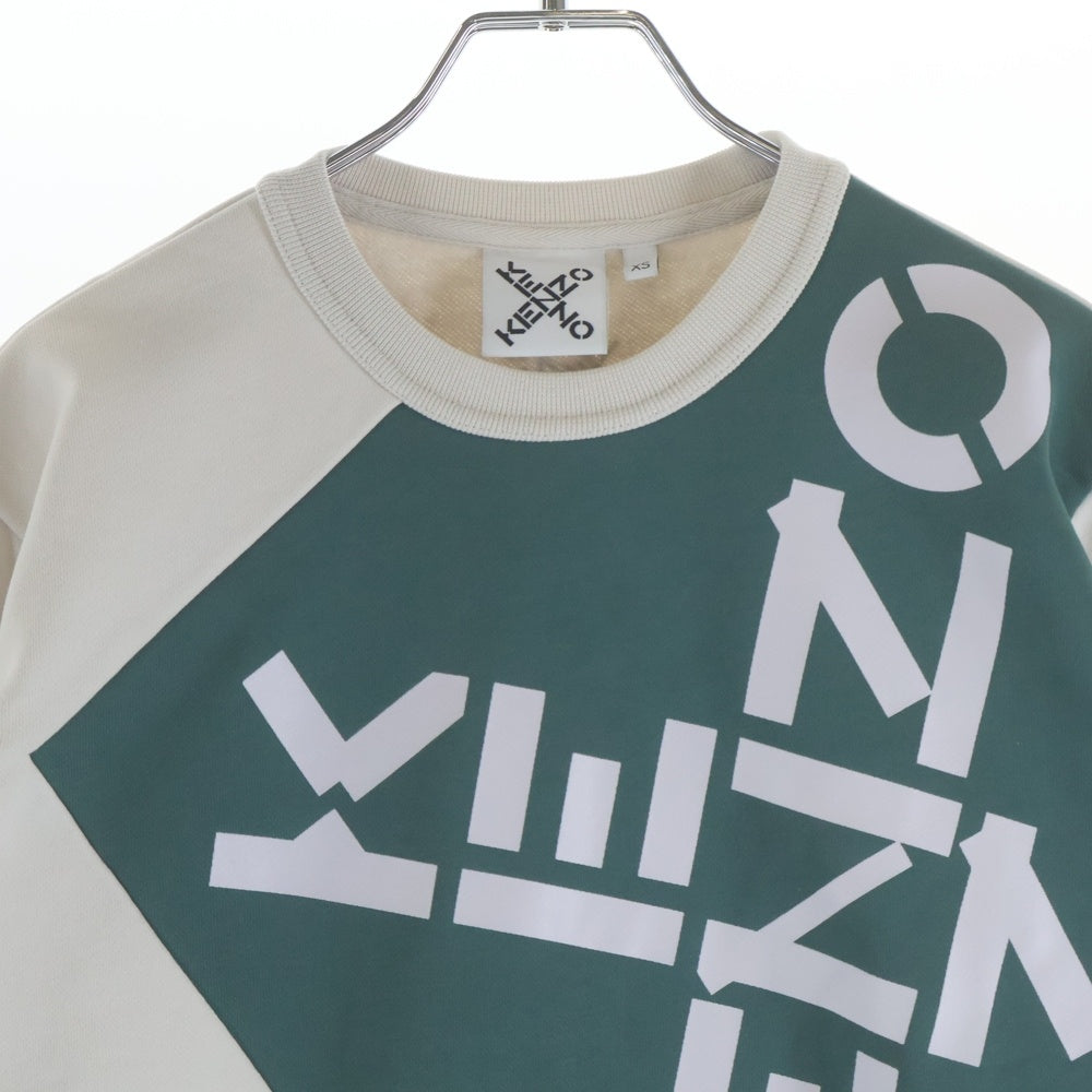 KENZO(ケンゾー) フロントロゴプリント クルーネックスウェットシャツ トレーナー ホワイト FB62SW6344MS