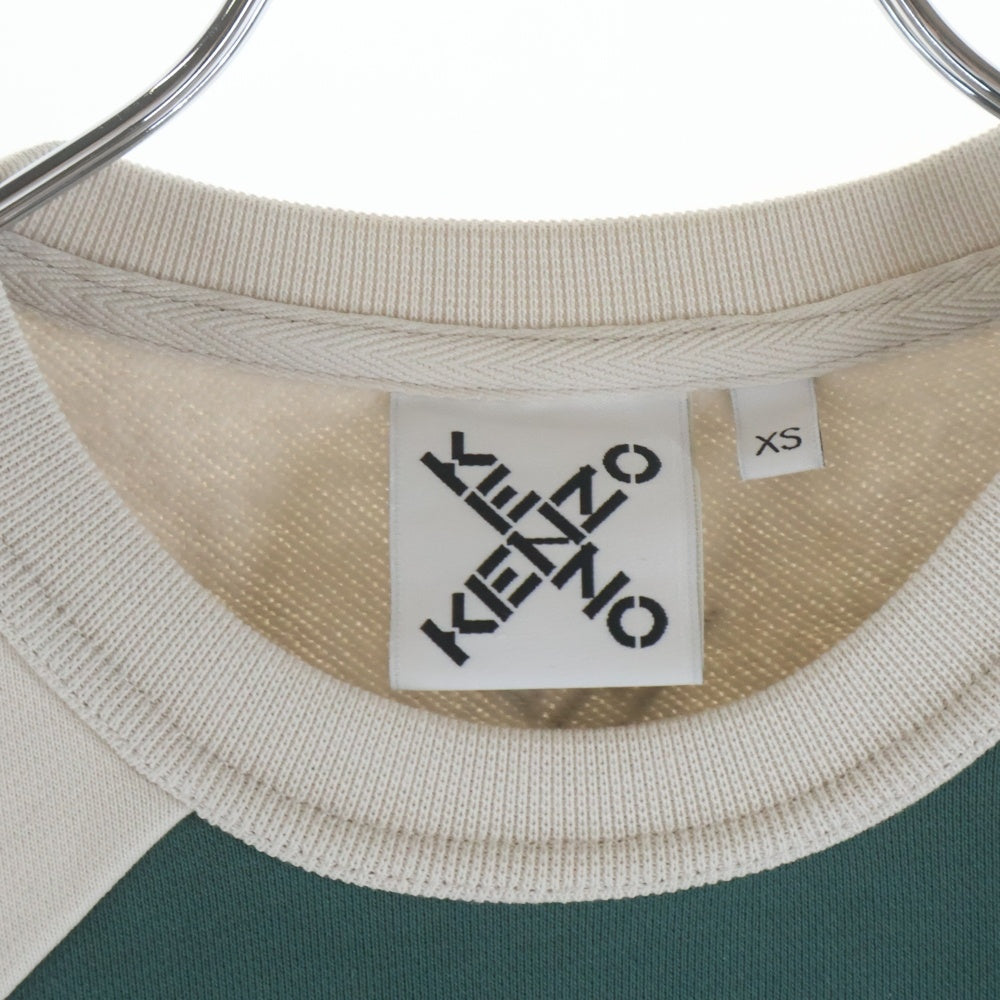 KENZO(ケンゾー) フロントロゴプリント クルーネックスウェットシャツ トレーナー ホワイト FB62SW6344MS
