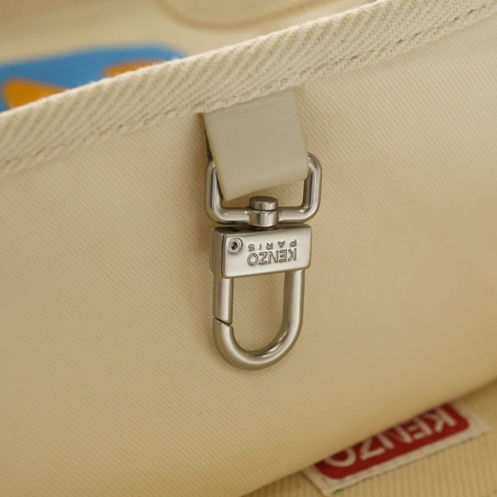 KENZO(ケンゾー) BOKE BOY ボークボーイ エンブロイダリー キャンバス 2WAY ハンド ショルダートートバッグ ベージュ FD55SA901F34 レディース