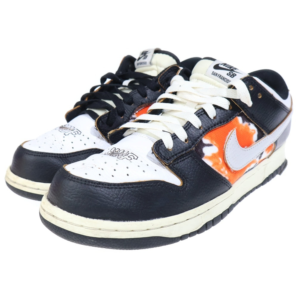 NIKE SB(ナイキエスビー) ×HUF DUNK LOW OG QS SAN FRANCISCO ハフ ダンク サンフランシスコ ローカットスニーカー シューズ ブラック/ホワイト/オレンジ US9/27cm FD8775-001