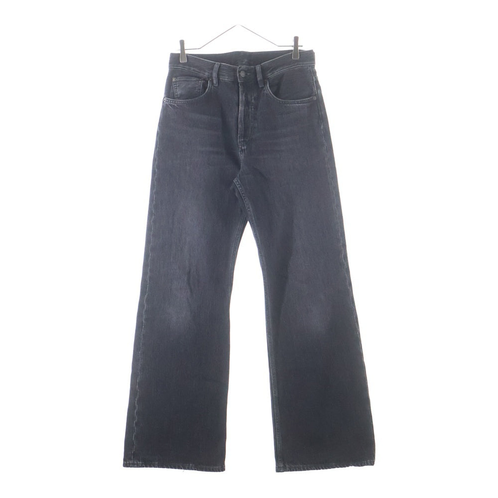 Acne Studios(アクネ ストゥディオズ) ルーズブーツカット ボタンフライ デニムパンツ ブラック B00269-