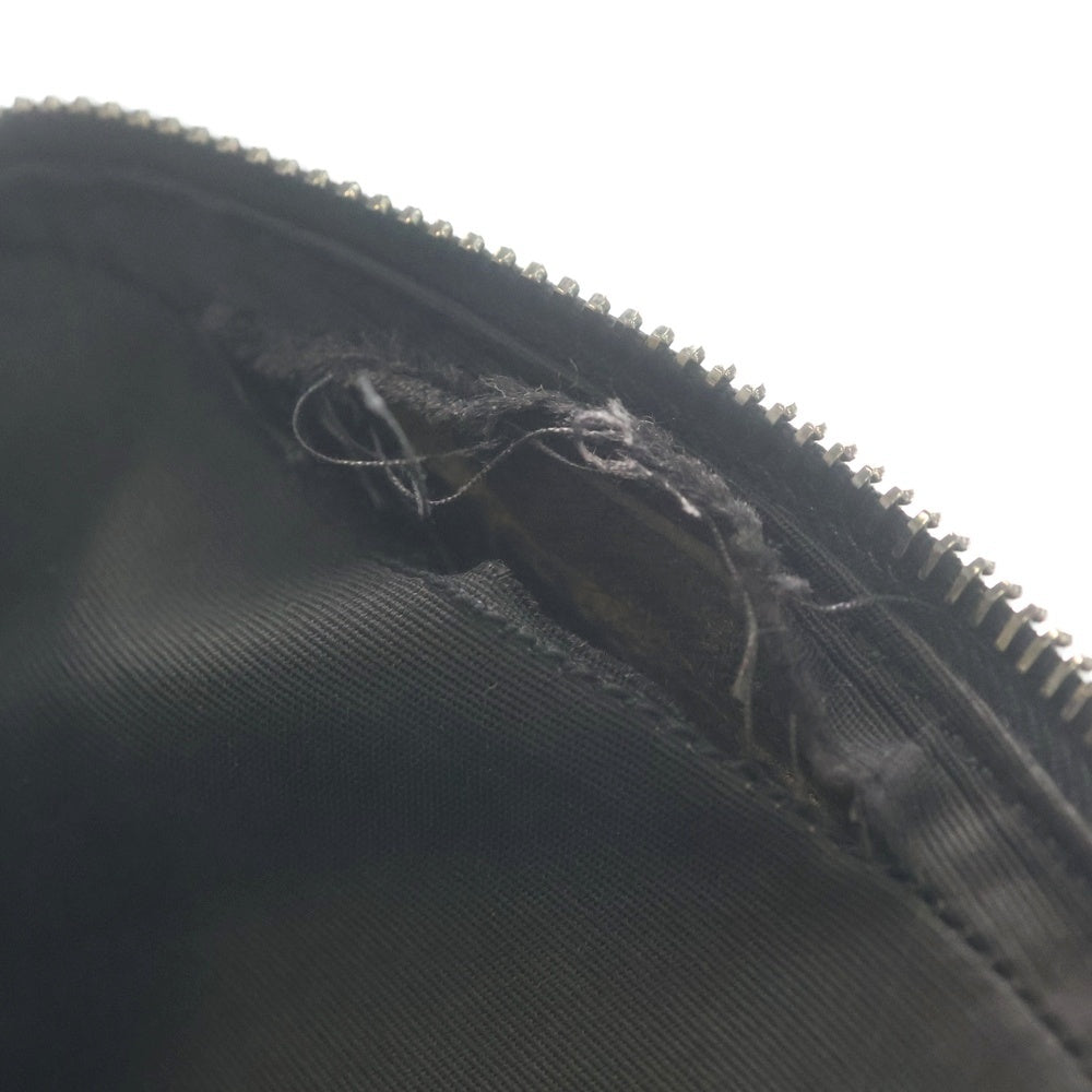 DIOR(ディオール) オブリーク ジャガード ストラップ付 キャンバス レザー ジップアップショルダーバッグ ポーチ ネイビー 20BBC119YSE_H05E