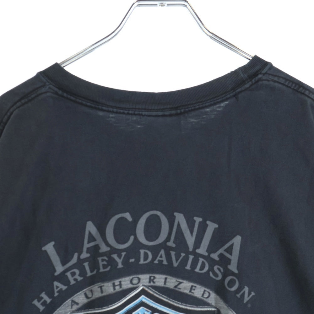 HARLEY DAVIDSON(ハーレーダビッドソン) 00S VINTAGE 2007 S/S TEE ヴィンテージ 両面プリントTシャツ 半袖クルーネックカットソー ブラック